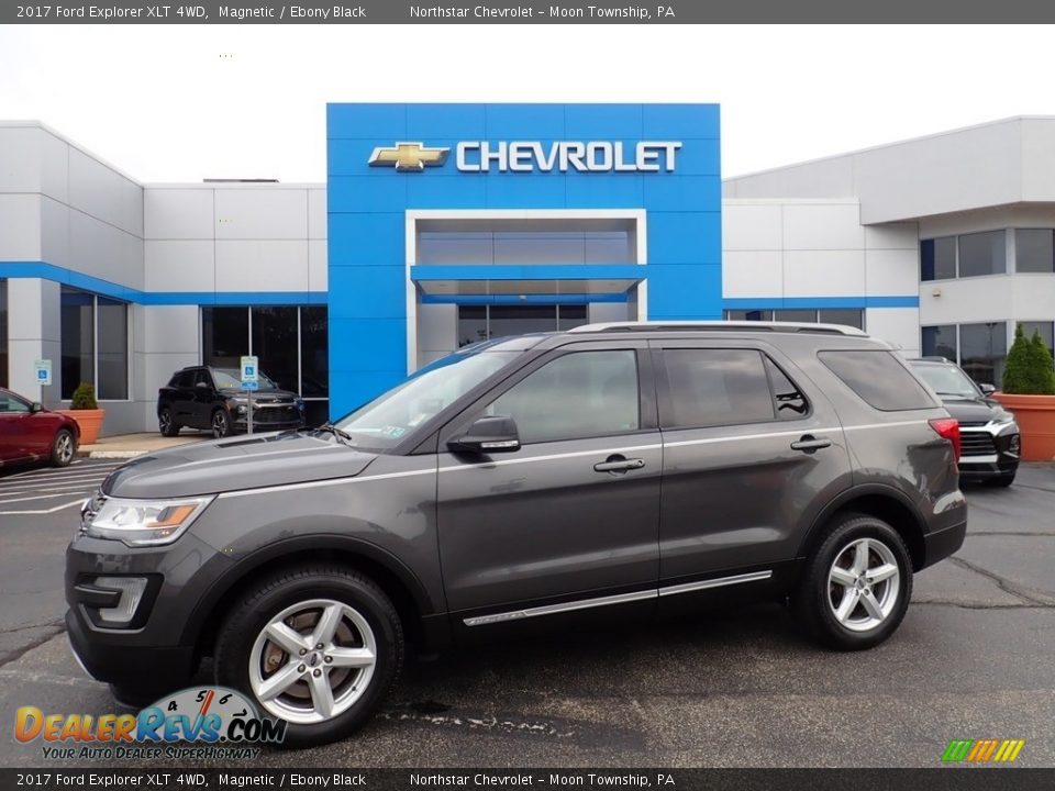 2017 Ford Explorer XLT 4WD Magnetic / Ebony Black Photo #1