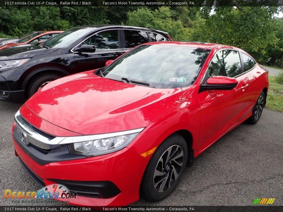 2017 Honda Civic LX-P Coupe Rallye Red / Black Photo #1