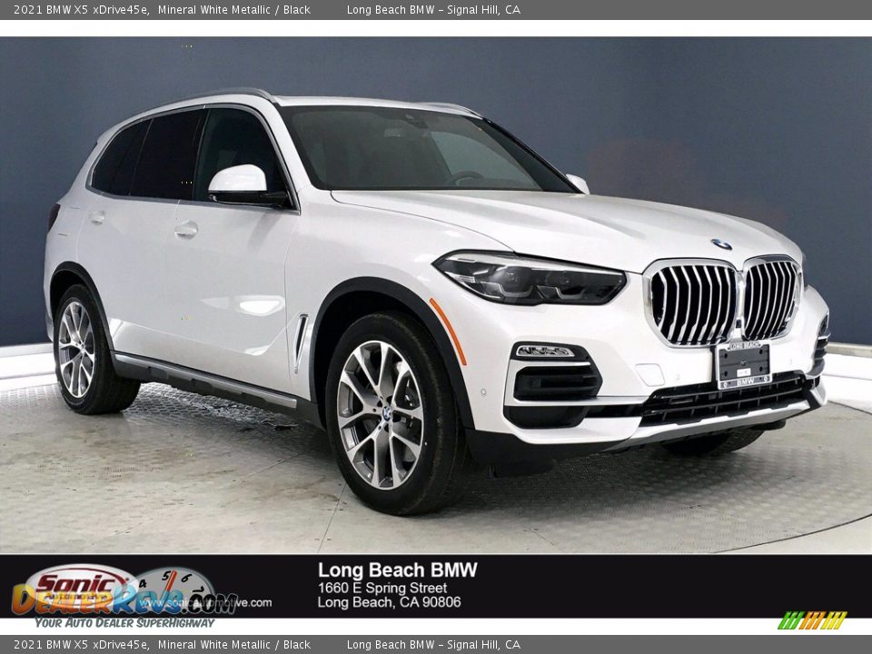 2021 BMW X5 xDrive45e Mineral White Metallic / Black Photo #1