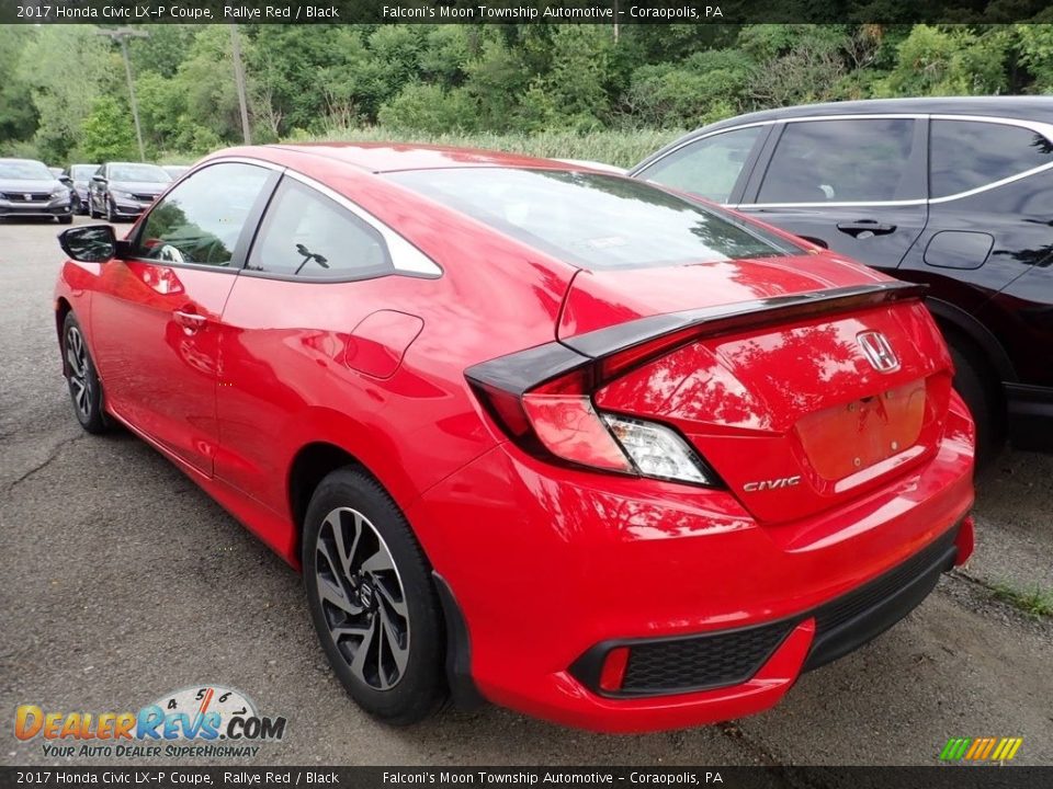 2017 Honda Civic LX-P Coupe Rallye Red / Black Photo #2