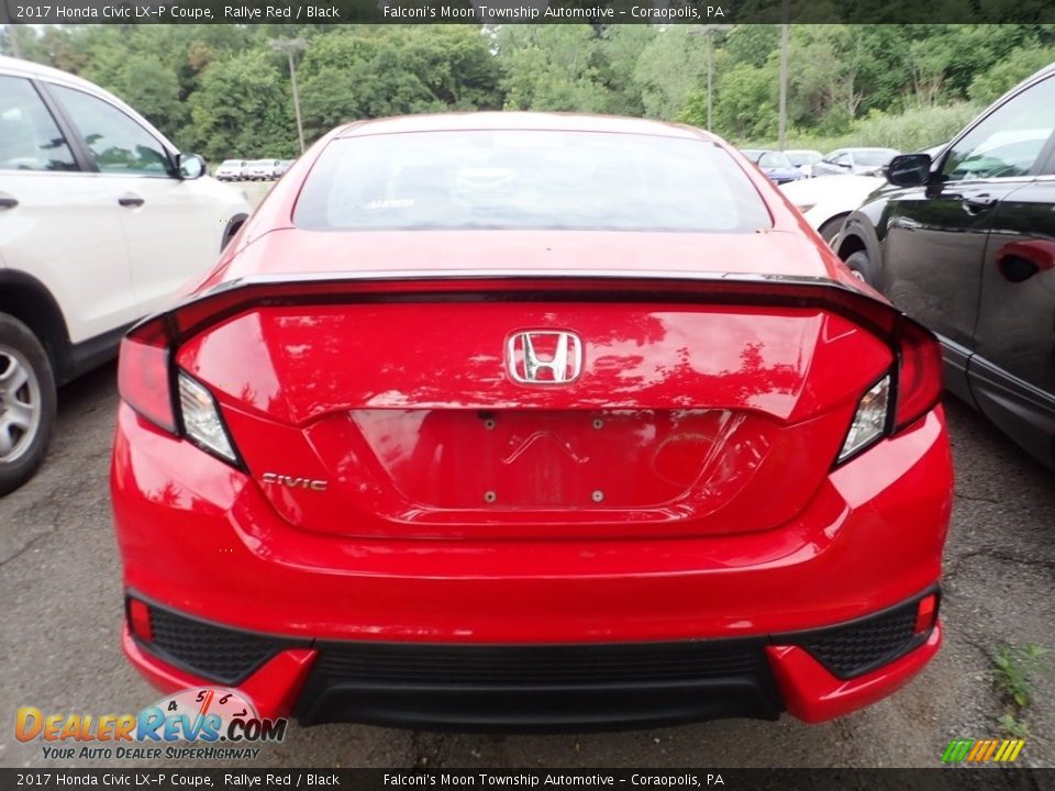 2017 Honda Civic LX-P Coupe Rallye Red / Black Photo #3