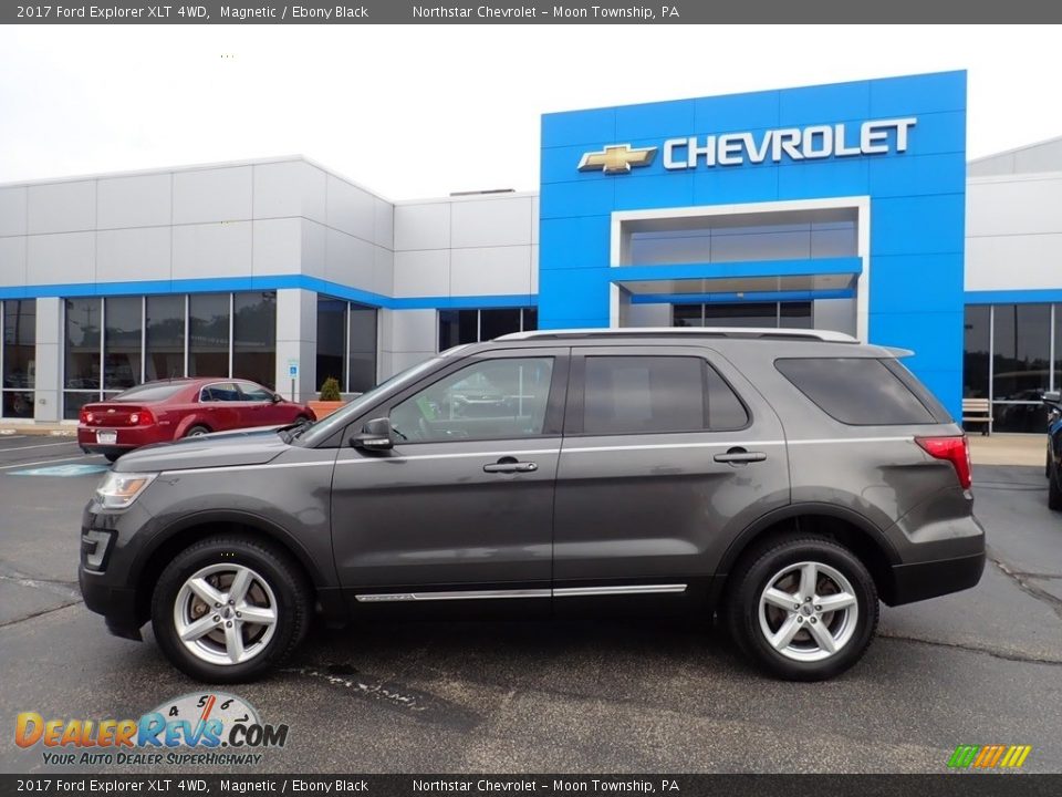2017 Ford Explorer XLT 4WD Magnetic / Ebony Black Photo #3