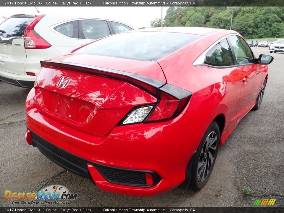 2017 Honda Civic LX-P Coupe Rallye Red / Black Photo #4