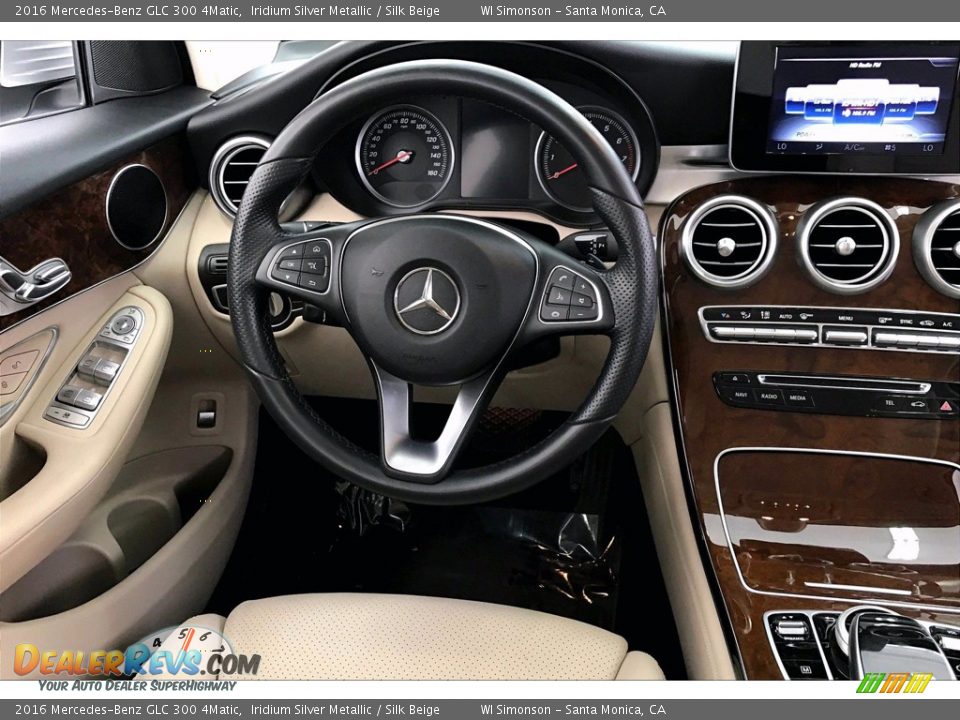2016 Mercedes-Benz GLC 300 4Matic Iridium Silver Metallic / Silk Beige Photo #4