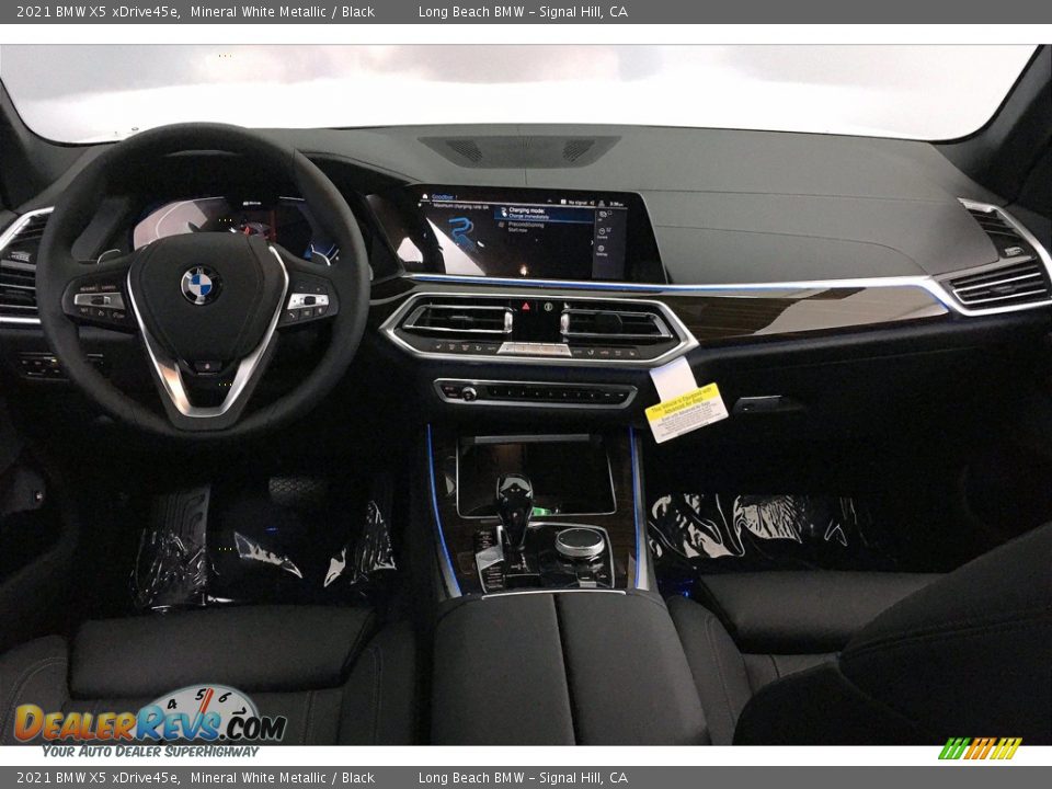 Black Interior - 2021 BMW X5 xDrive45e Photo #5