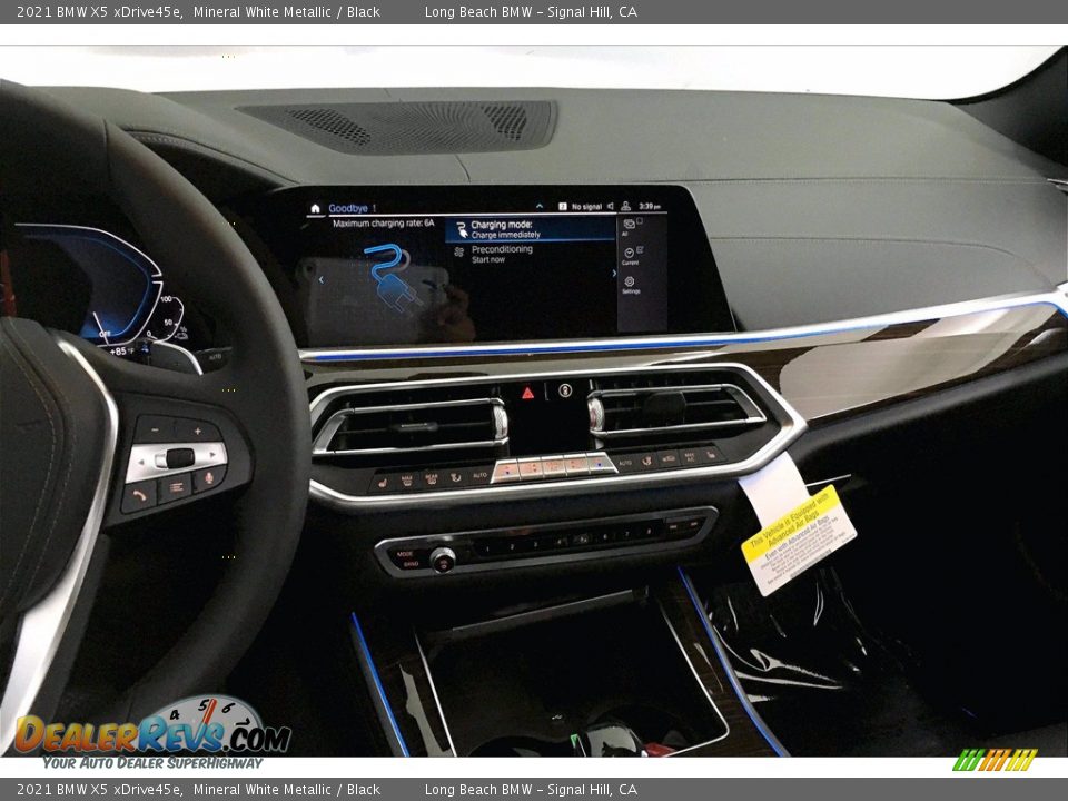 2021 BMW X5 xDrive45e Mineral White Metallic / Black Photo #6