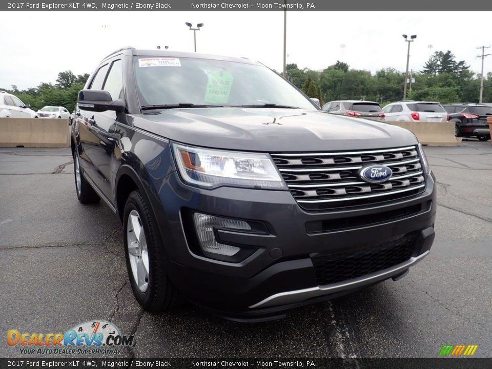 2017 Ford Explorer XLT 4WD Magnetic / Ebony Black Photo #12