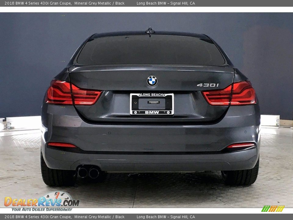 2018 BMW 4 Series 430i Gran Coupe Mineral Grey Metallic / Black Photo #3