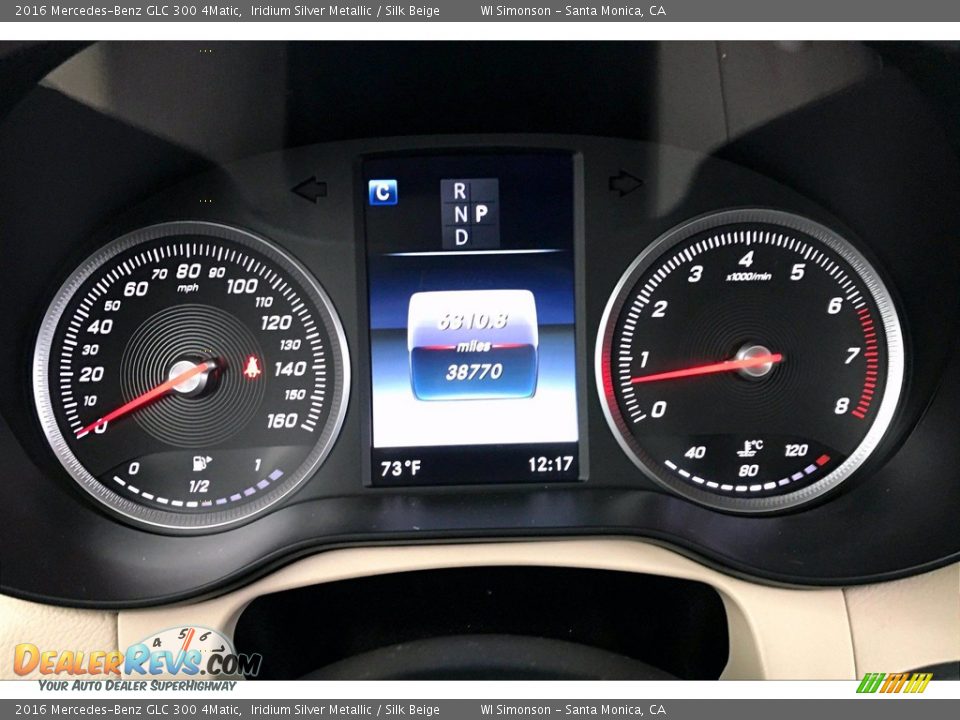 2016 Mercedes-Benz GLC 300 4Matic Iridium Silver Metallic / Silk Beige Photo #20