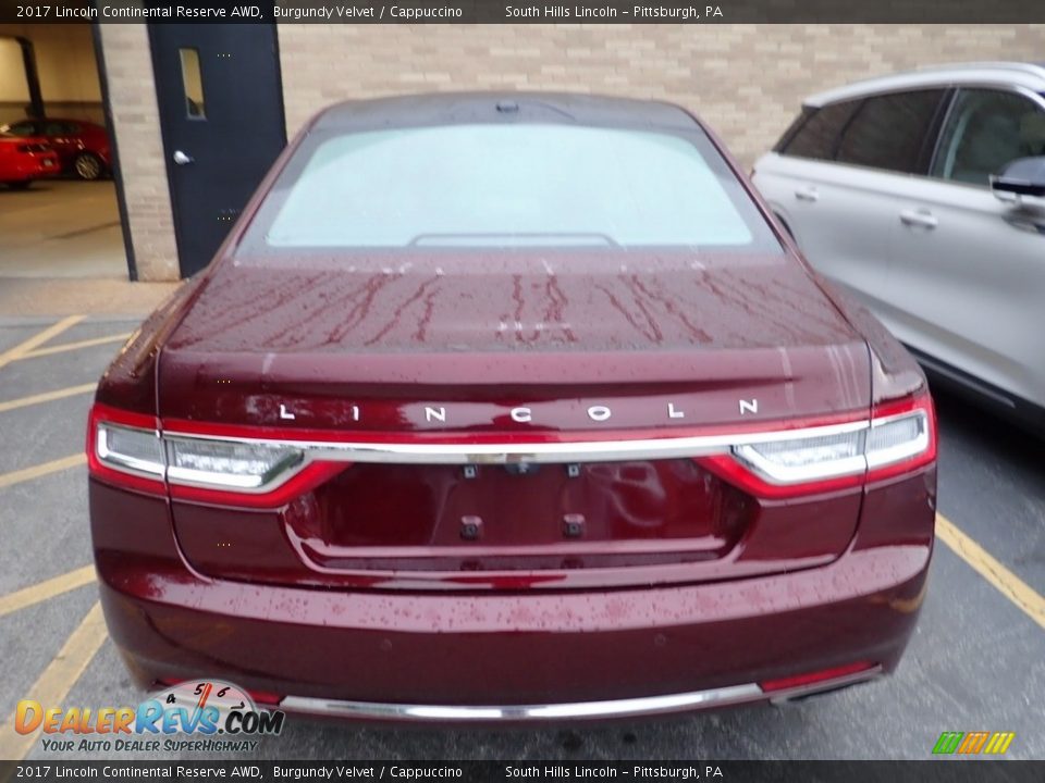 2017 Lincoln Continental Reserve AWD Burgundy Velvet / Cappuccino Photo #3