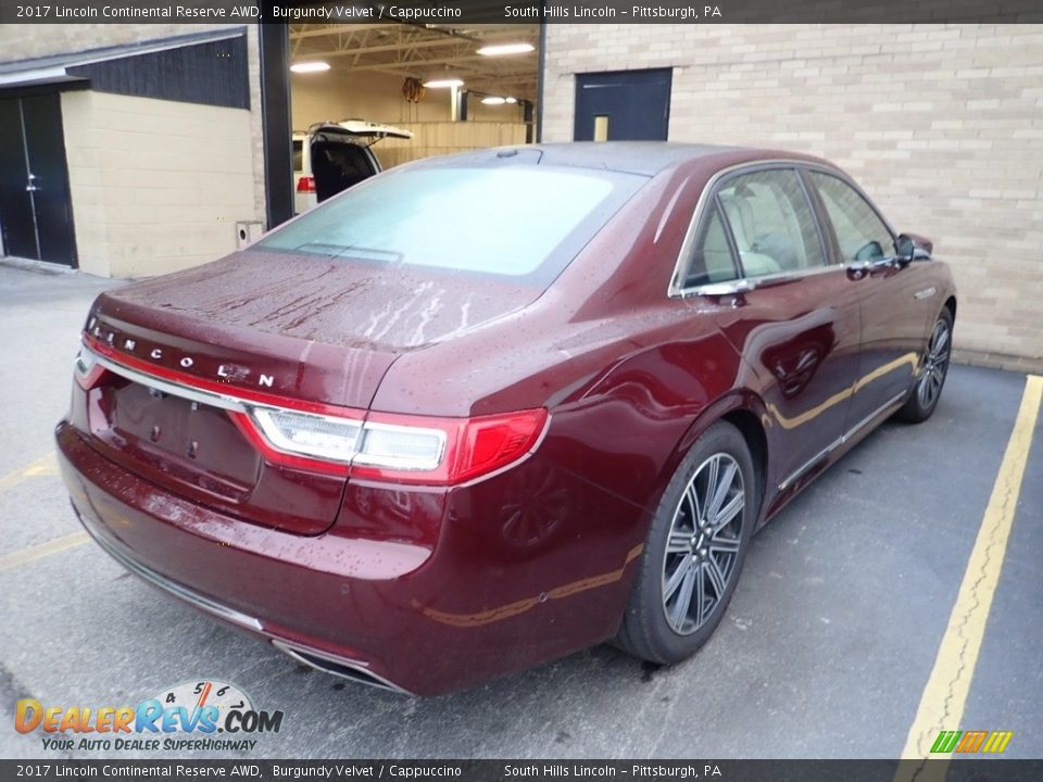 2017 Lincoln Continental Reserve AWD Burgundy Velvet / Cappuccino Photo #4