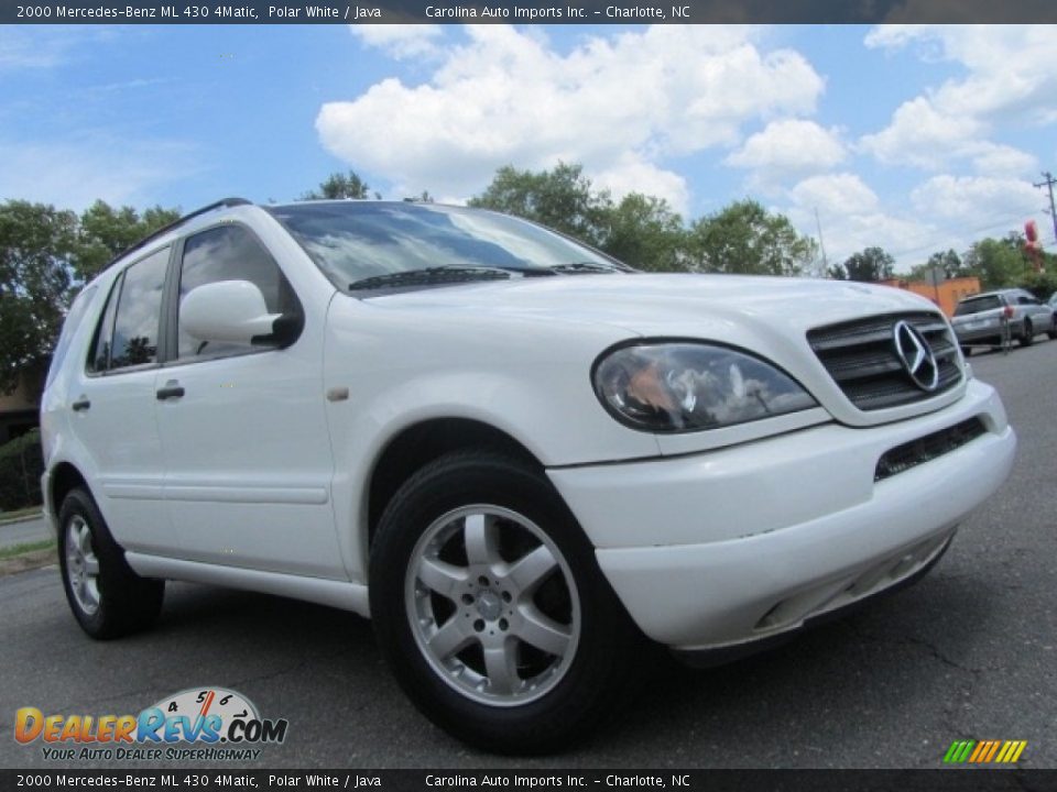 2000 Mercedes-Benz ML 430 4Matic Polar White / Java Photo #1