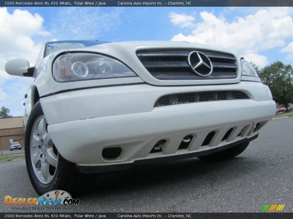 2000 Mercedes-Benz ML 430 4Matic Polar White / Java Photo #2