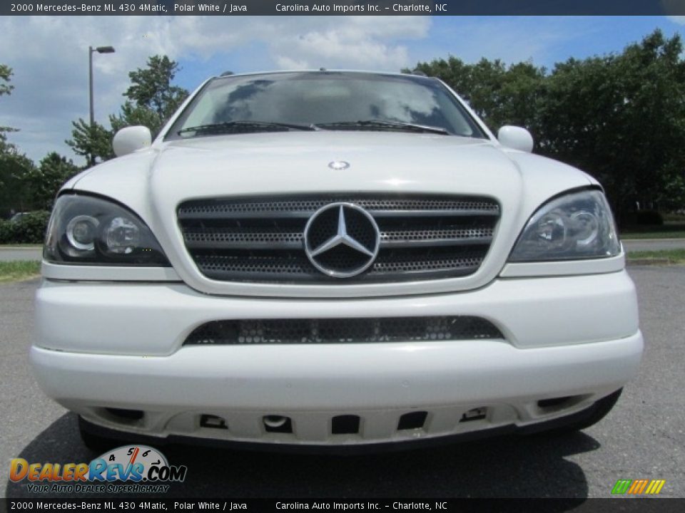 2000 Mercedes-Benz ML 430 4Matic Polar White / Java Photo #4