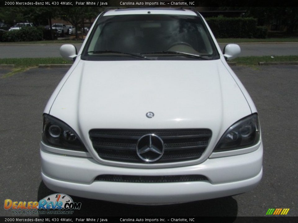 2000 Mercedes-Benz ML 430 4Matic Polar White / Java Photo #5