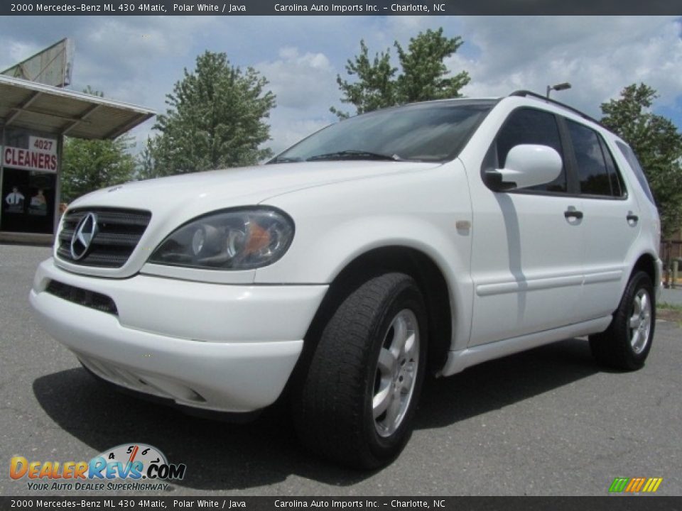 2000 Mercedes-Benz ML 430 4Matic Polar White / Java Photo #6