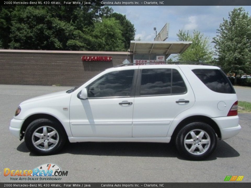 2000 Mercedes-Benz ML 430 4Matic Polar White / Java Photo #7
