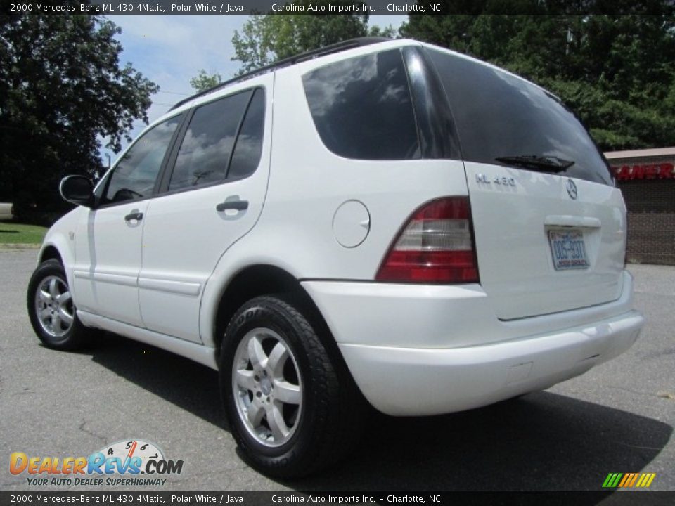 2000 Mercedes-Benz ML 430 4Matic Polar White / Java Photo #8
