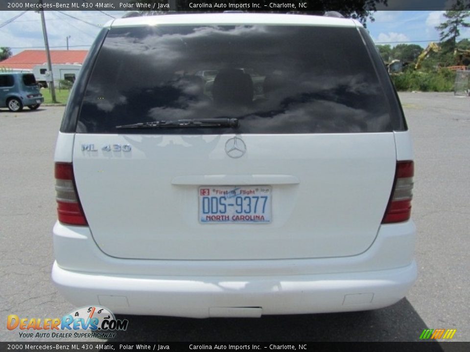 2000 Mercedes-Benz ML 430 4Matic Polar White / Java Photo #9
