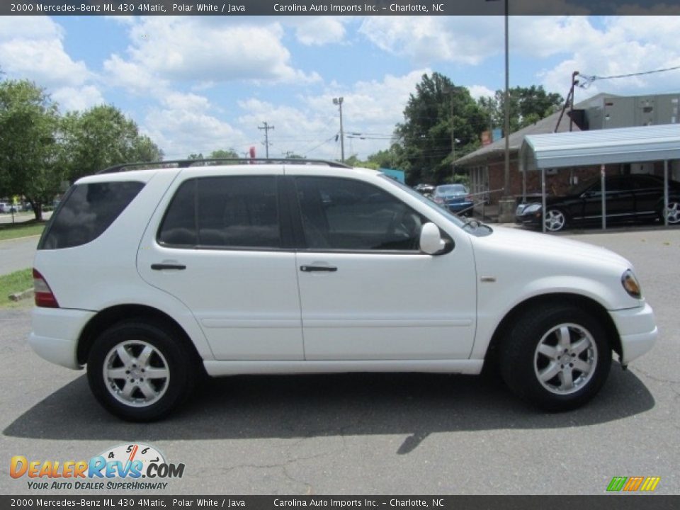 2000 Mercedes-Benz ML 430 4Matic Polar White / Java Photo #11