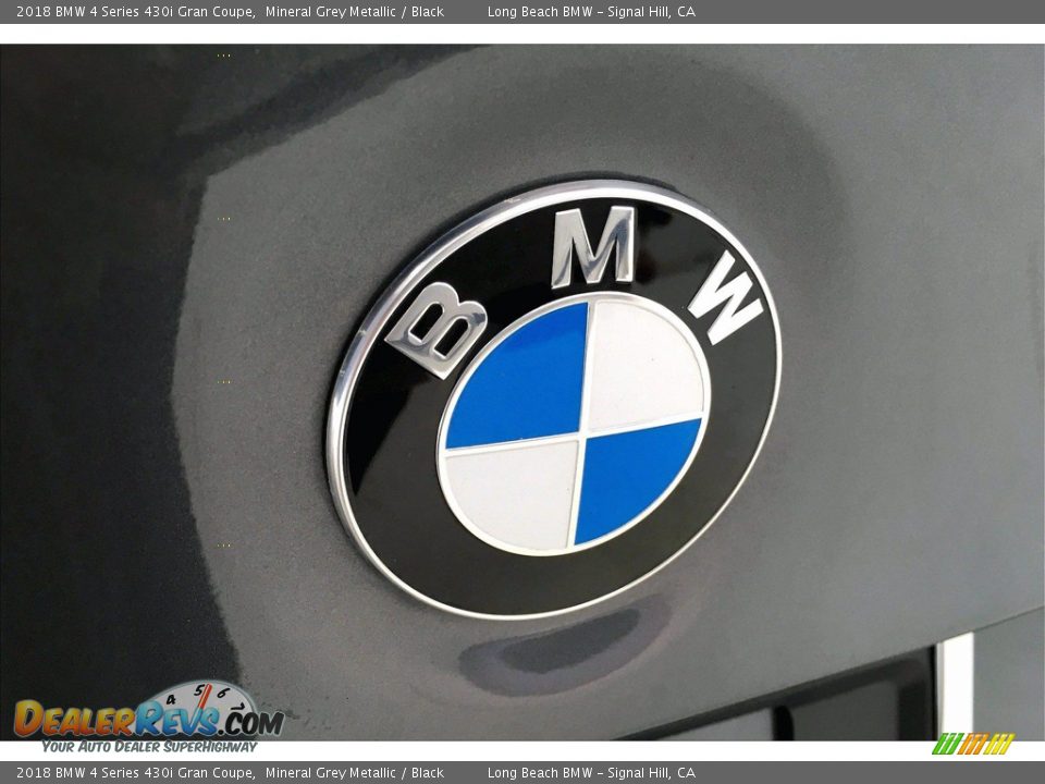 2018 BMW 4 Series 430i Gran Coupe Mineral Grey Metallic / Black Photo #34