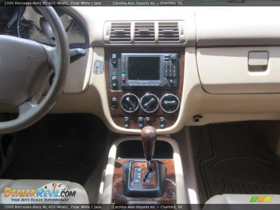 2000 Mercedes-Benz ML 430 4Matic Polar White / Java Photo #15