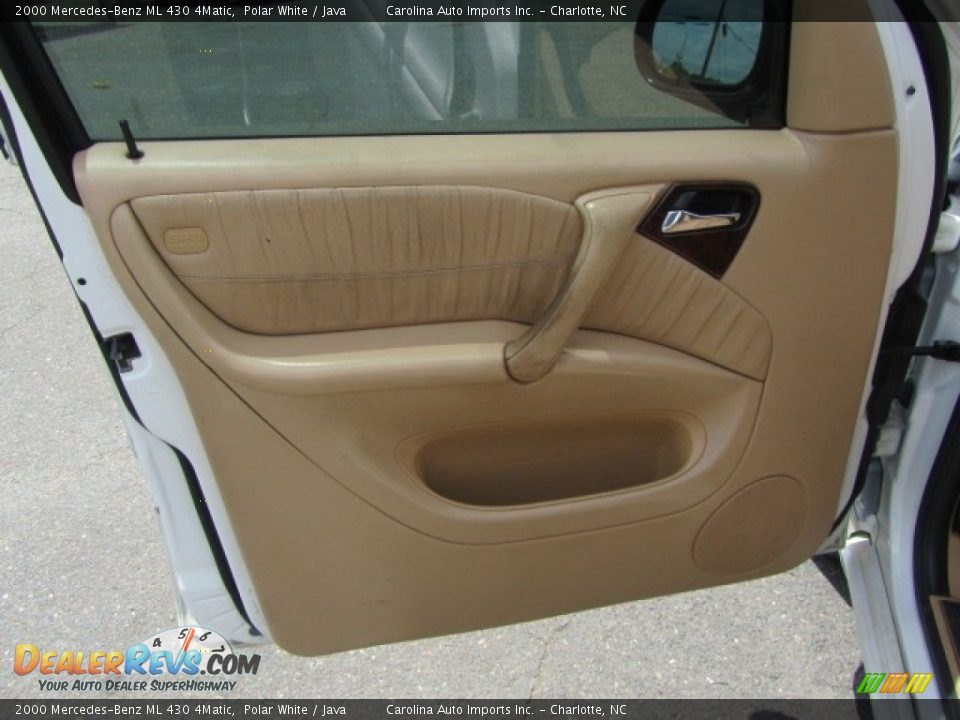 2000 Mercedes-Benz ML 430 4Matic Polar White / Java Photo #17