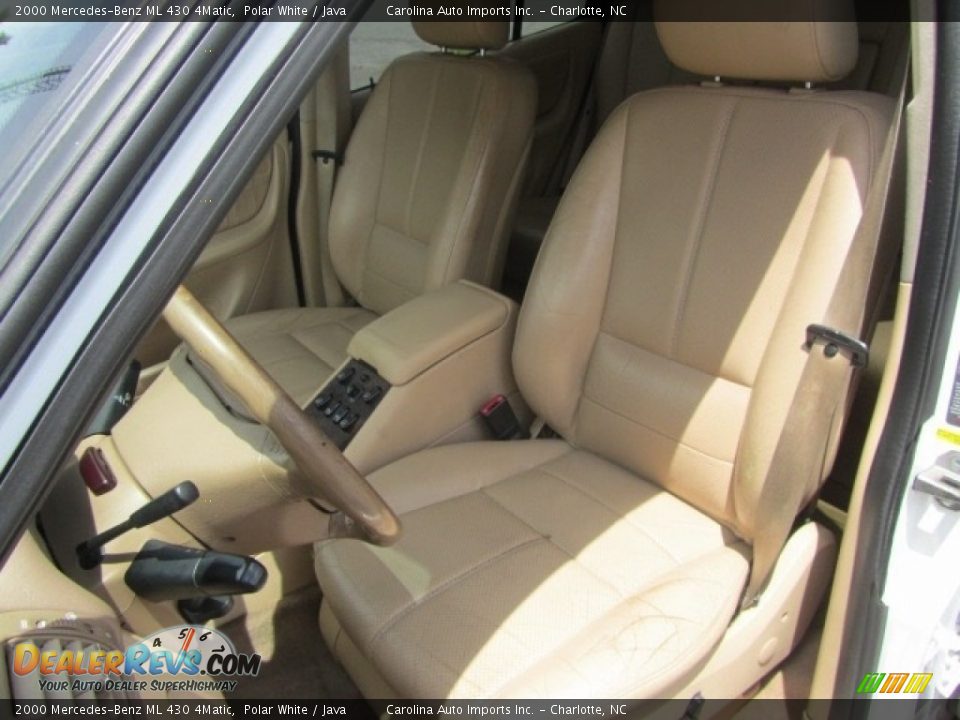 2000 Mercedes-Benz ML 430 4Matic Polar White / Java Photo #18