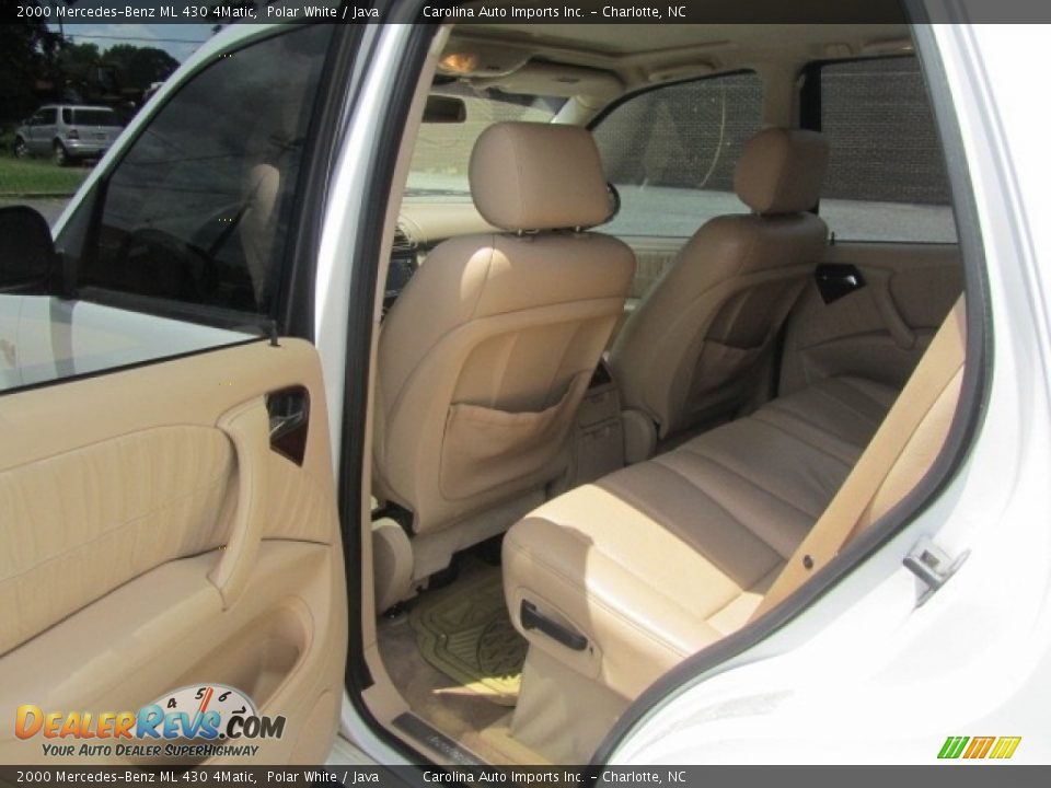 2000 Mercedes-Benz ML 430 4Matic Polar White / Java Photo #19