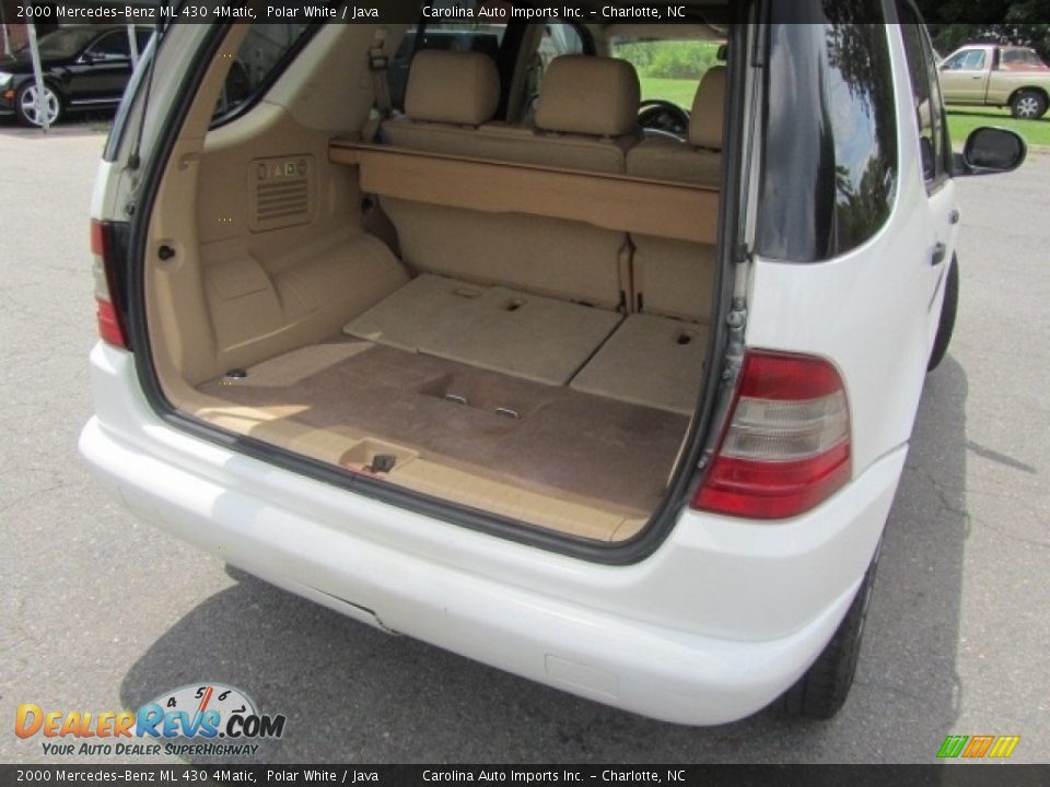 2000 Mercedes-Benz ML 430 4Matic Polar White / Java Photo #20