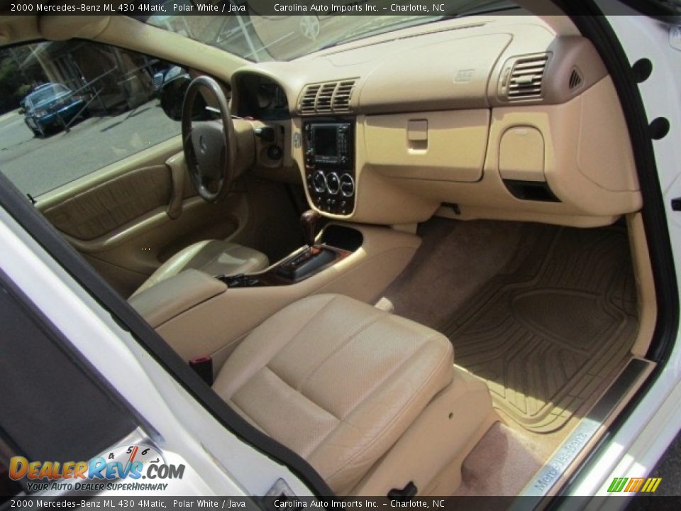 2000 Mercedes-Benz ML 430 4Matic Polar White / Java Photo #21