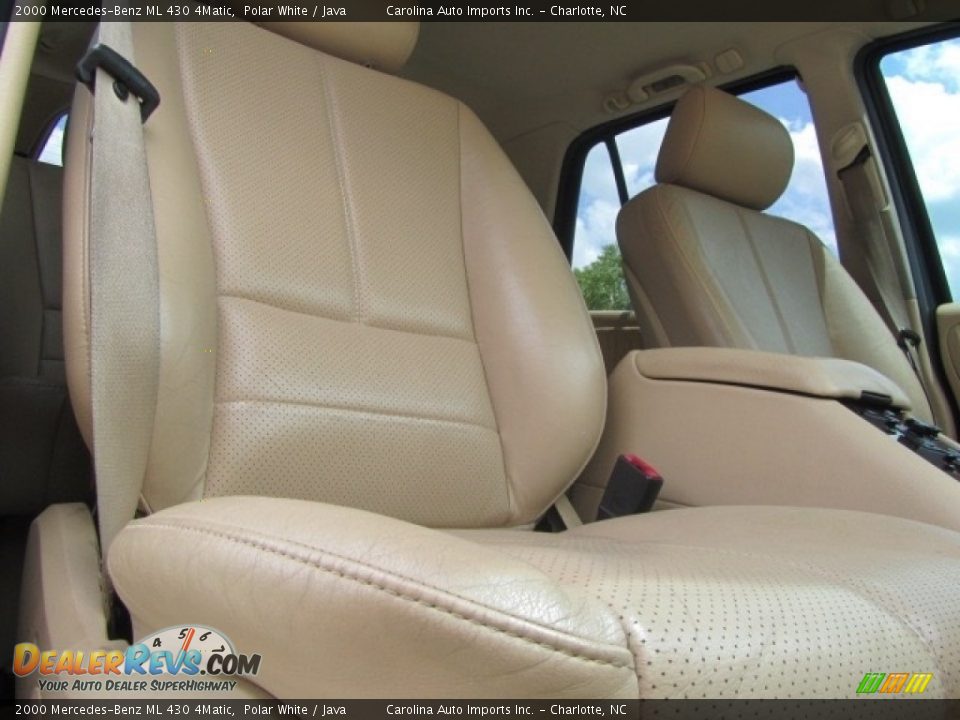2000 Mercedes-Benz ML 430 4Matic Polar White / Java Photo #22