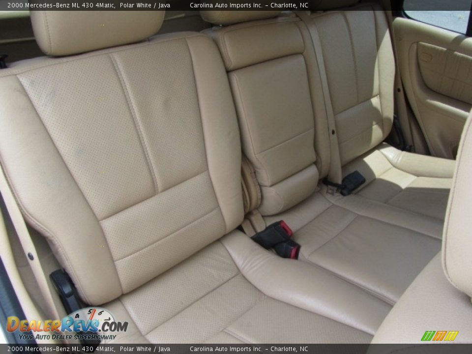 2000 Mercedes-Benz ML 430 4Matic Polar White / Java Photo #24
