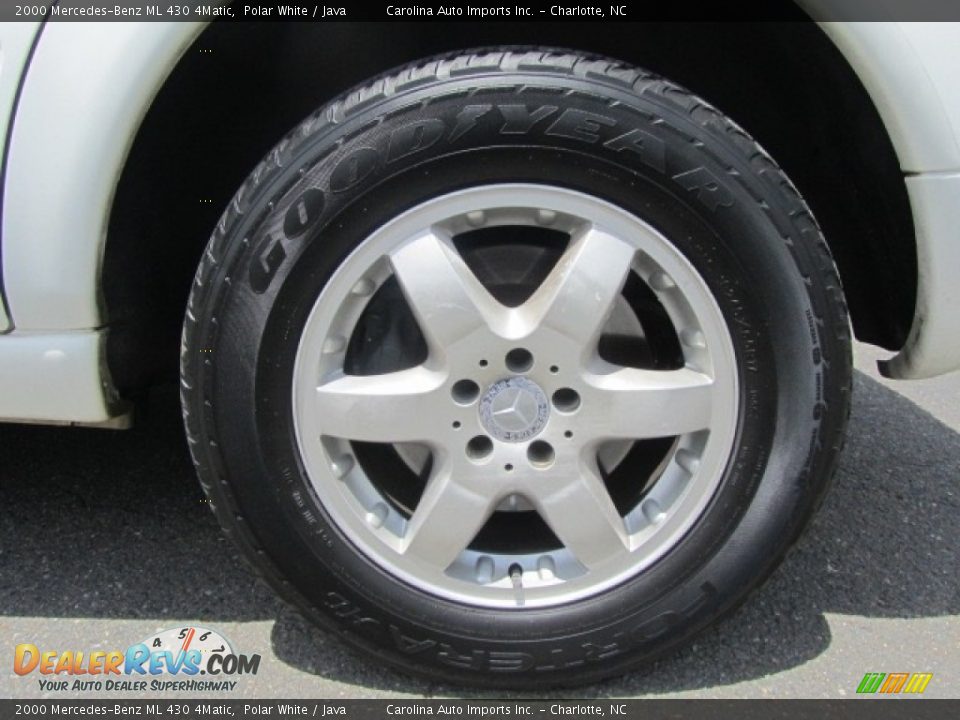 2000 Mercedes-Benz ML 430 4Matic Polar White / Java Photo #27