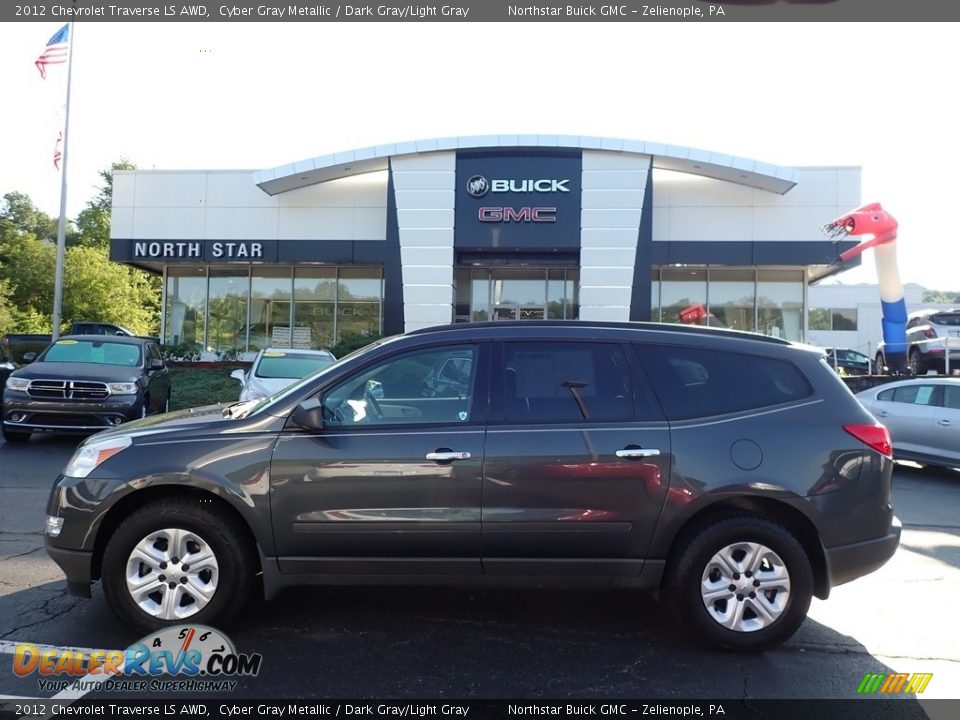 2012 Chevrolet Traverse LS AWD Cyber Gray Metallic / Dark Gray/Light Gray Photo #1