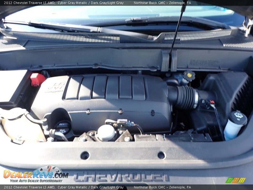 2012 Chevrolet Traverse LS AWD Cyber Gray Metallic / Dark Gray/Light Gray Photo #2