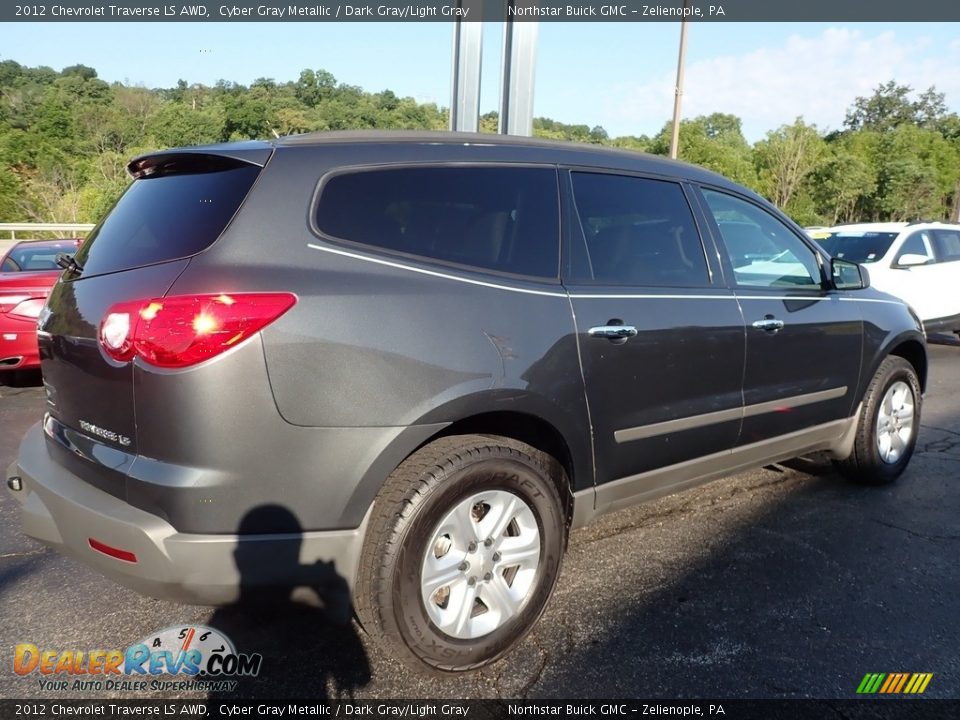 2012 Chevrolet Traverse LS AWD Cyber Gray Metallic / Dark Gray/Light Gray Photo #9