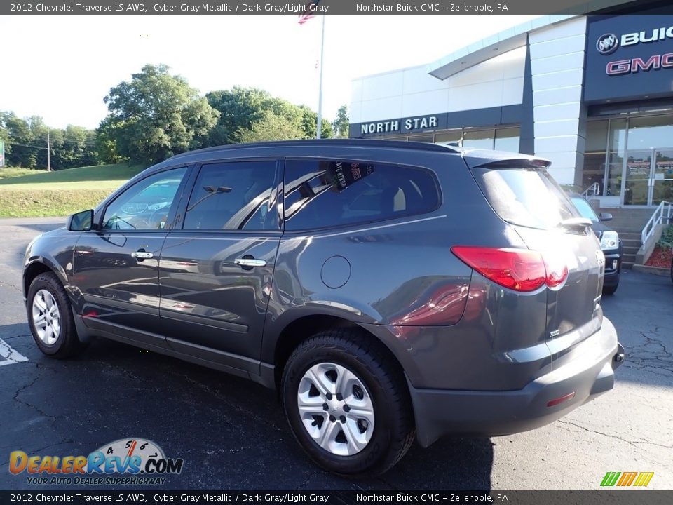 2012 Chevrolet Traverse LS AWD Cyber Gray Metallic / Dark Gray/Light Gray Photo #12