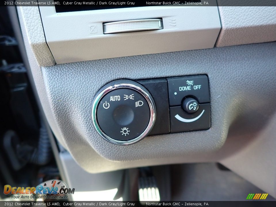 2012 Chevrolet Traverse LS AWD Cyber Gray Metallic / Dark Gray/Light Gray Photo #16