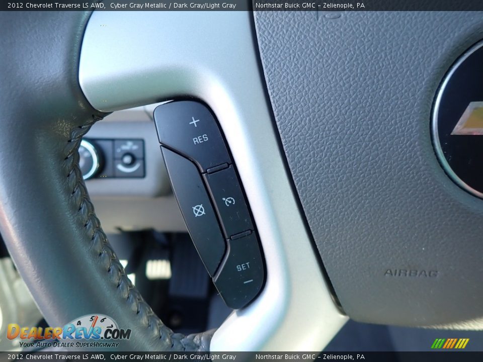 2012 Chevrolet Traverse LS AWD Cyber Gray Metallic / Dark Gray/Light Gray Photo #25