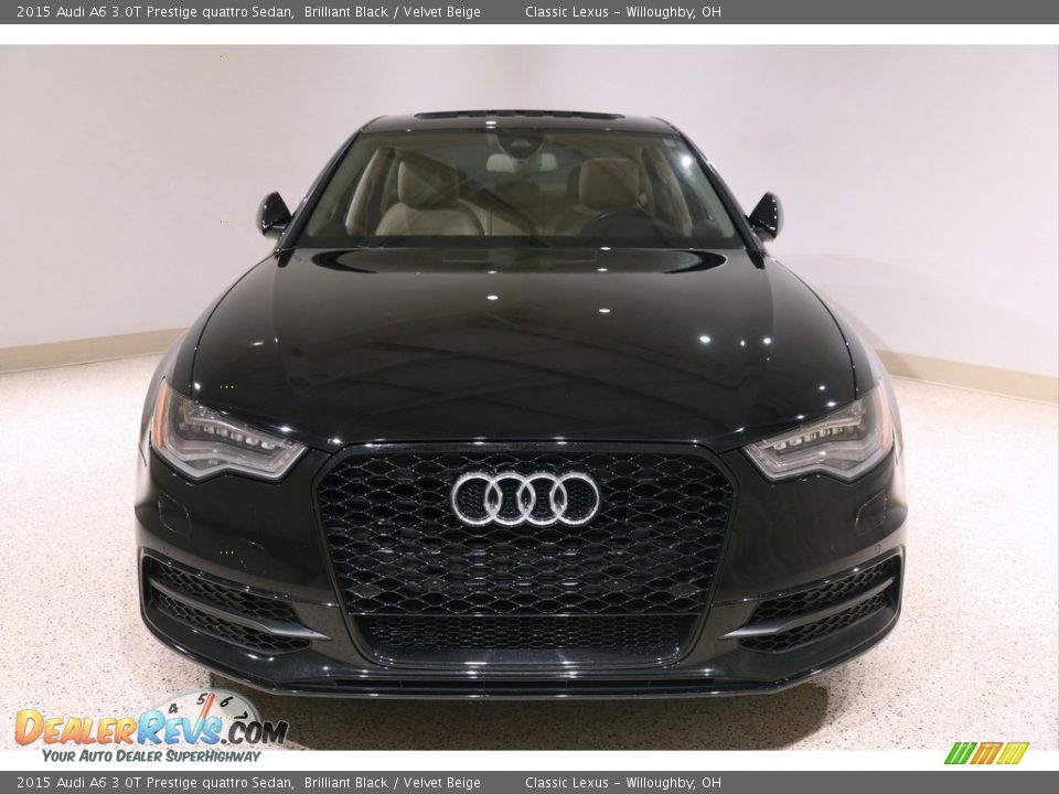 2015 Audi A6 3.0T Prestige quattro Sedan Brilliant Black / Velvet Beige Photo #2