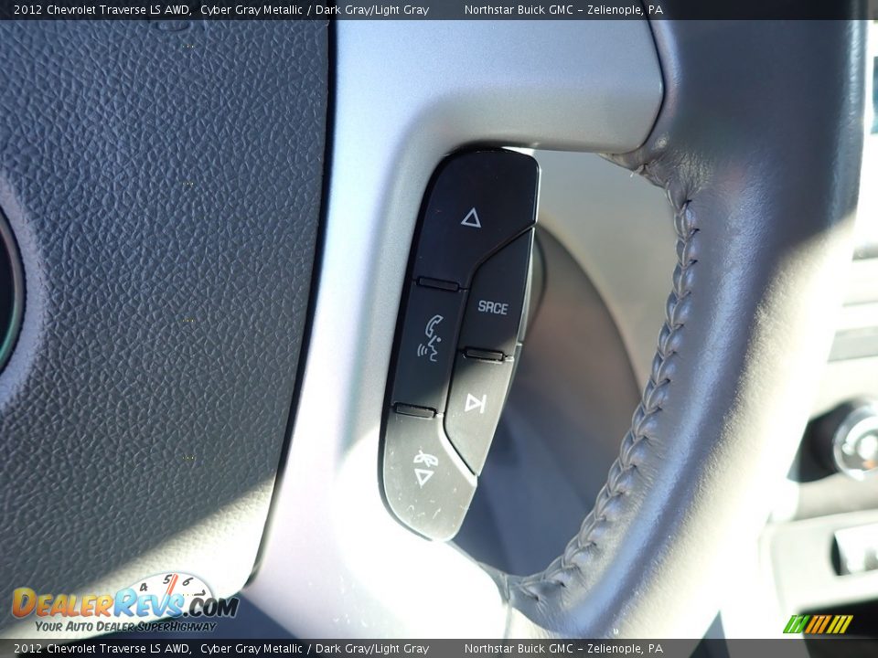 2012 Chevrolet Traverse LS AWD Cyber Gray Metallic / Dark Gray/Light Gray Photo #26
