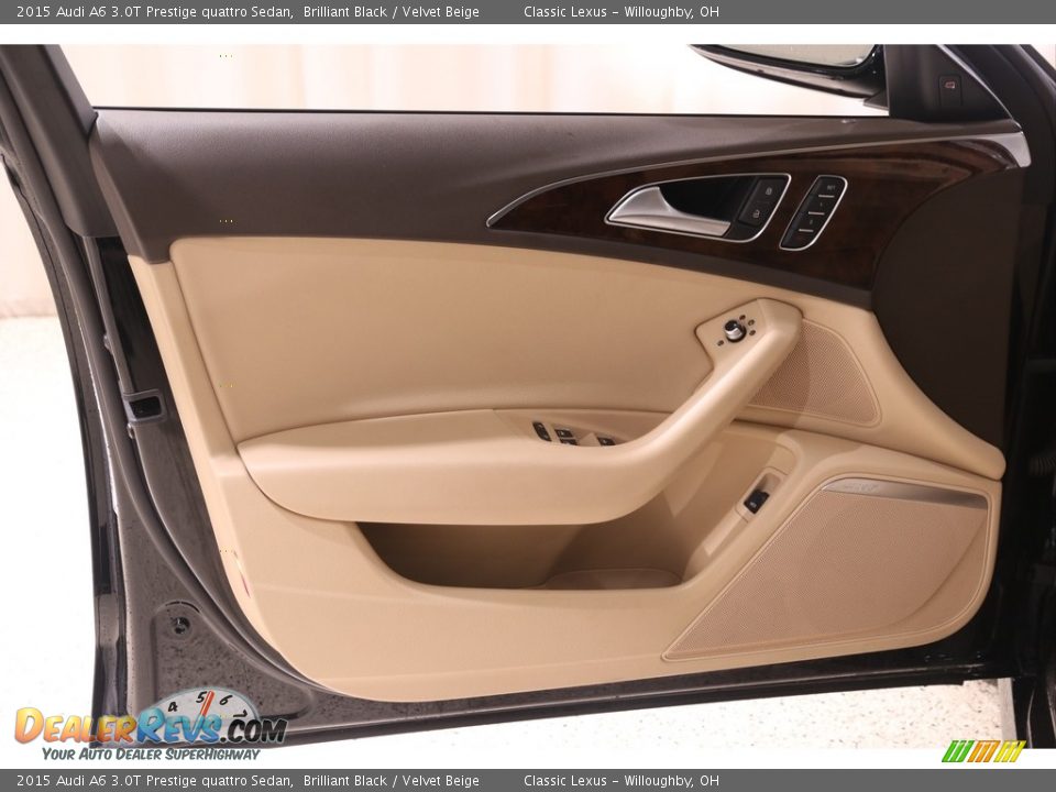 2015 Audi A6 3.0T Prestige quattro Sedan Brilliant Black / Velvet Beige Photo #4