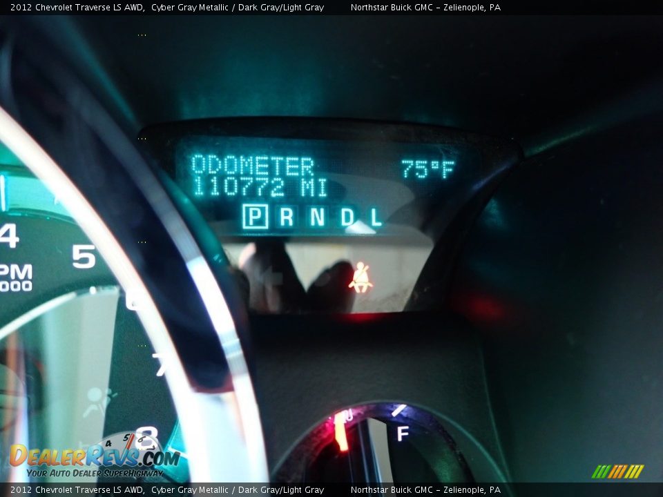 2012 Chevrolet Traverse LS AWD Cyber Gray Metallic / Dark Gray/Light Gray Photo #30