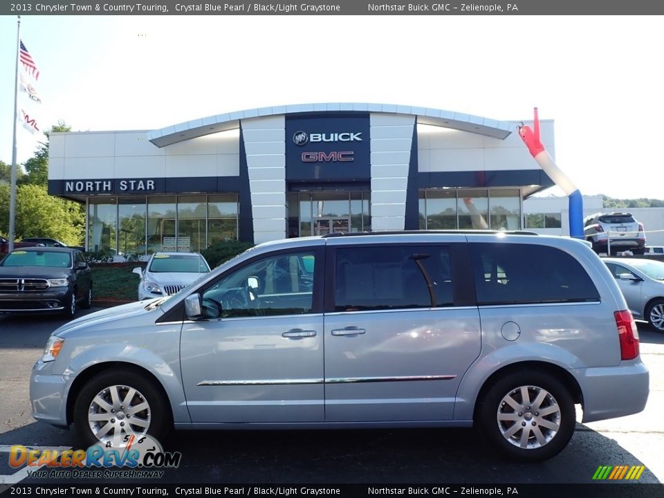 2013 Chrysler Town & Country Touring Crystal Blue Pearl / Black/Light Graystone Photo #1
