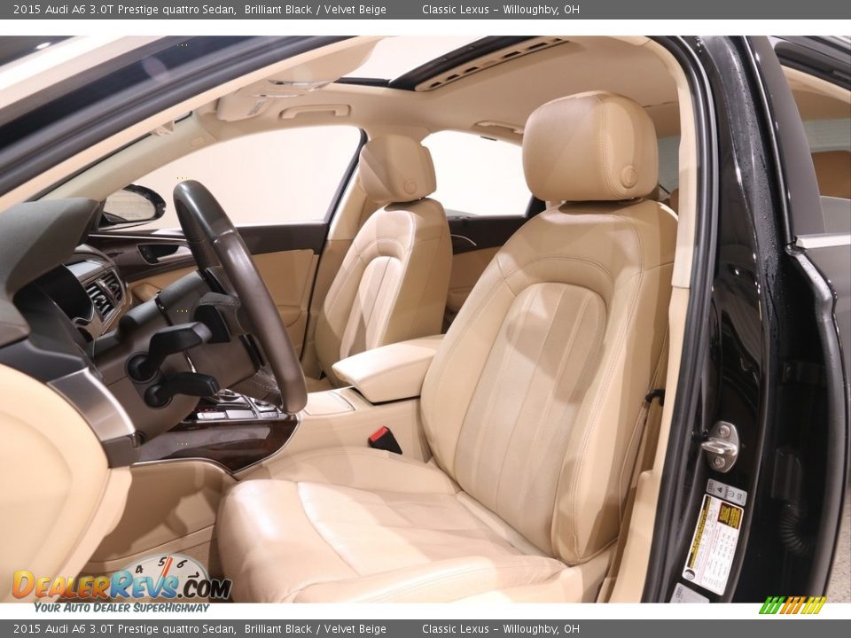2015 Audi A6 3.0T Prestige quattro Sedan Brilliant Black / Velvet Beige Photo #9