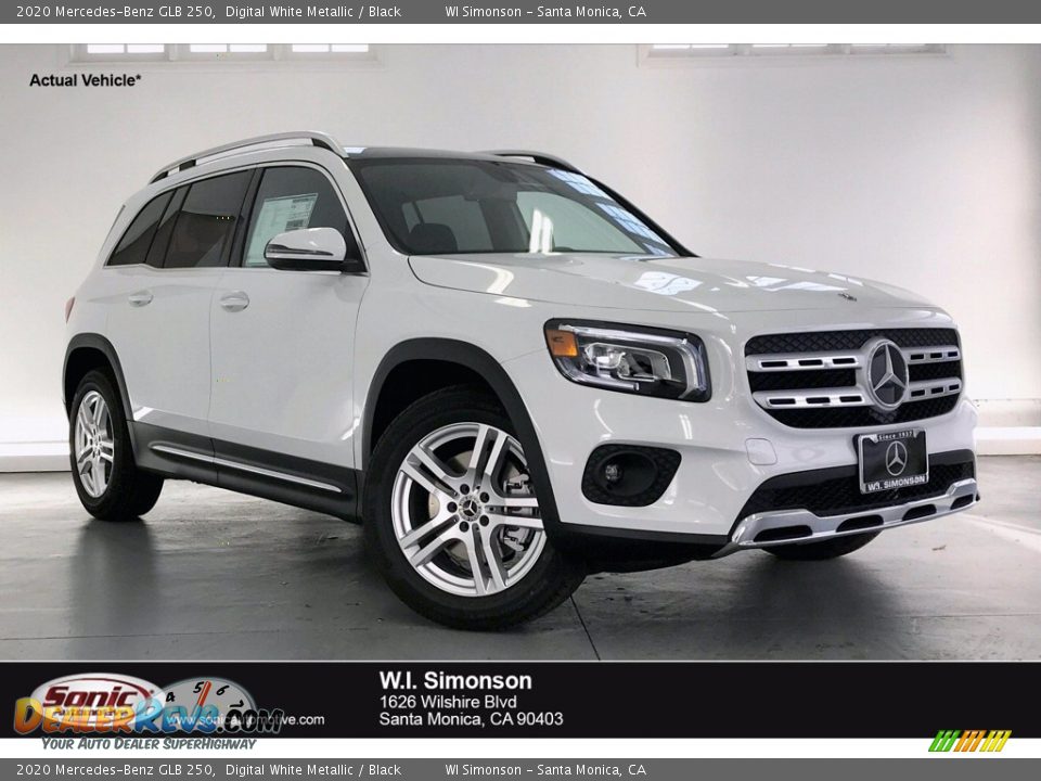 2020 Mercedes-Benz GLB 250 Digital White Metallic / Black Photo #1