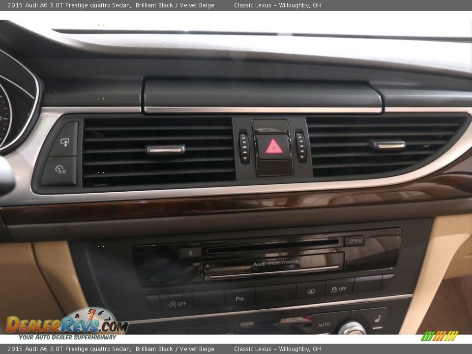2015 Audi A6 3.0T Prestige quattro Sedan Brilliant Black / Velvet Beige Photo #15