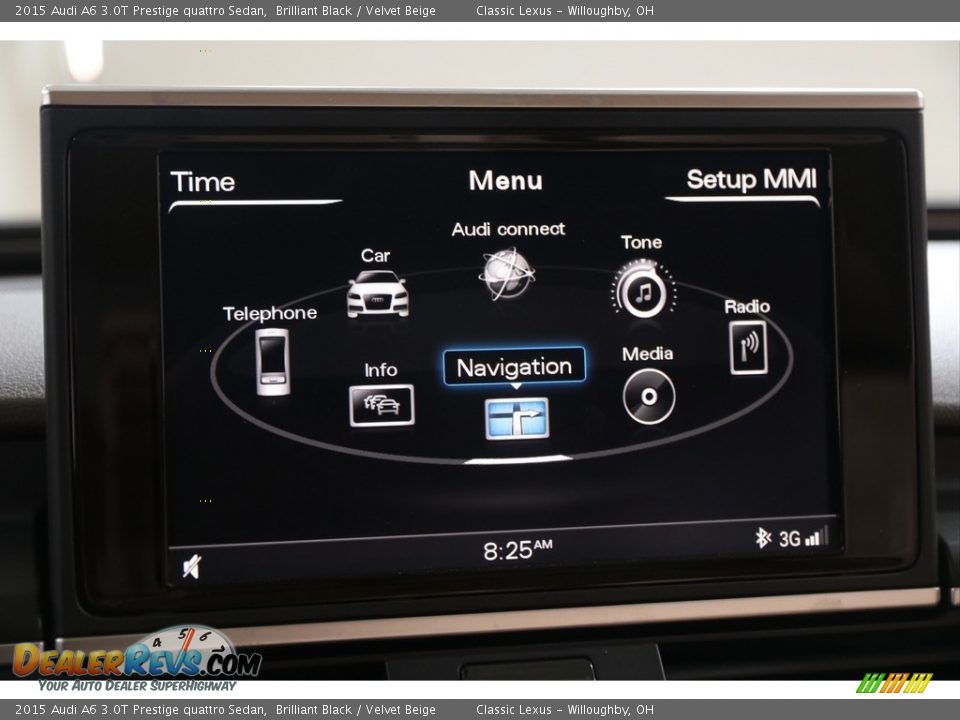 2015 Audi A6 3.0T Prestige quattro Sedan Brilliant Black / Velvet Beige Photo #17