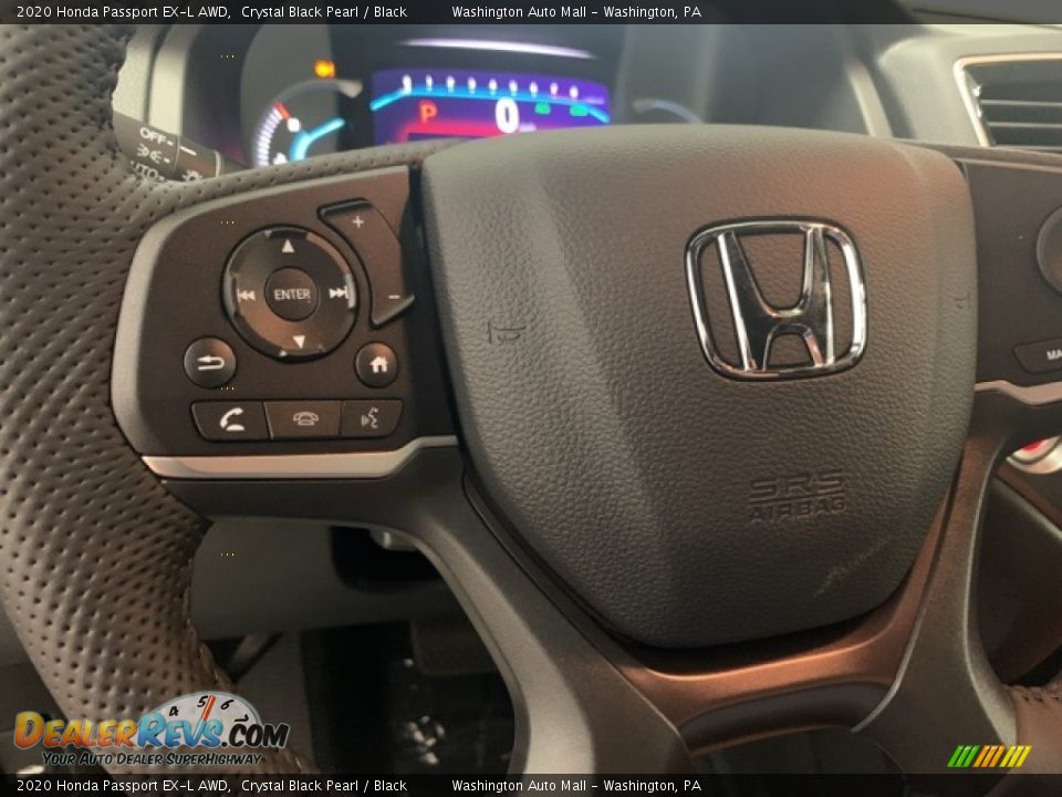 2020 Honda Passport EX-L AWD Crystal Black Pearl / Black Photo #6